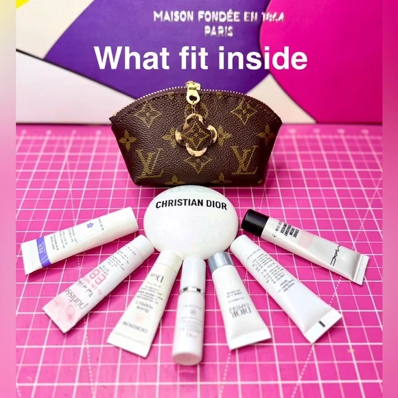 💖 LV Custom made Monogram Cosmetic Case utility pouch - Picture 1 of 13